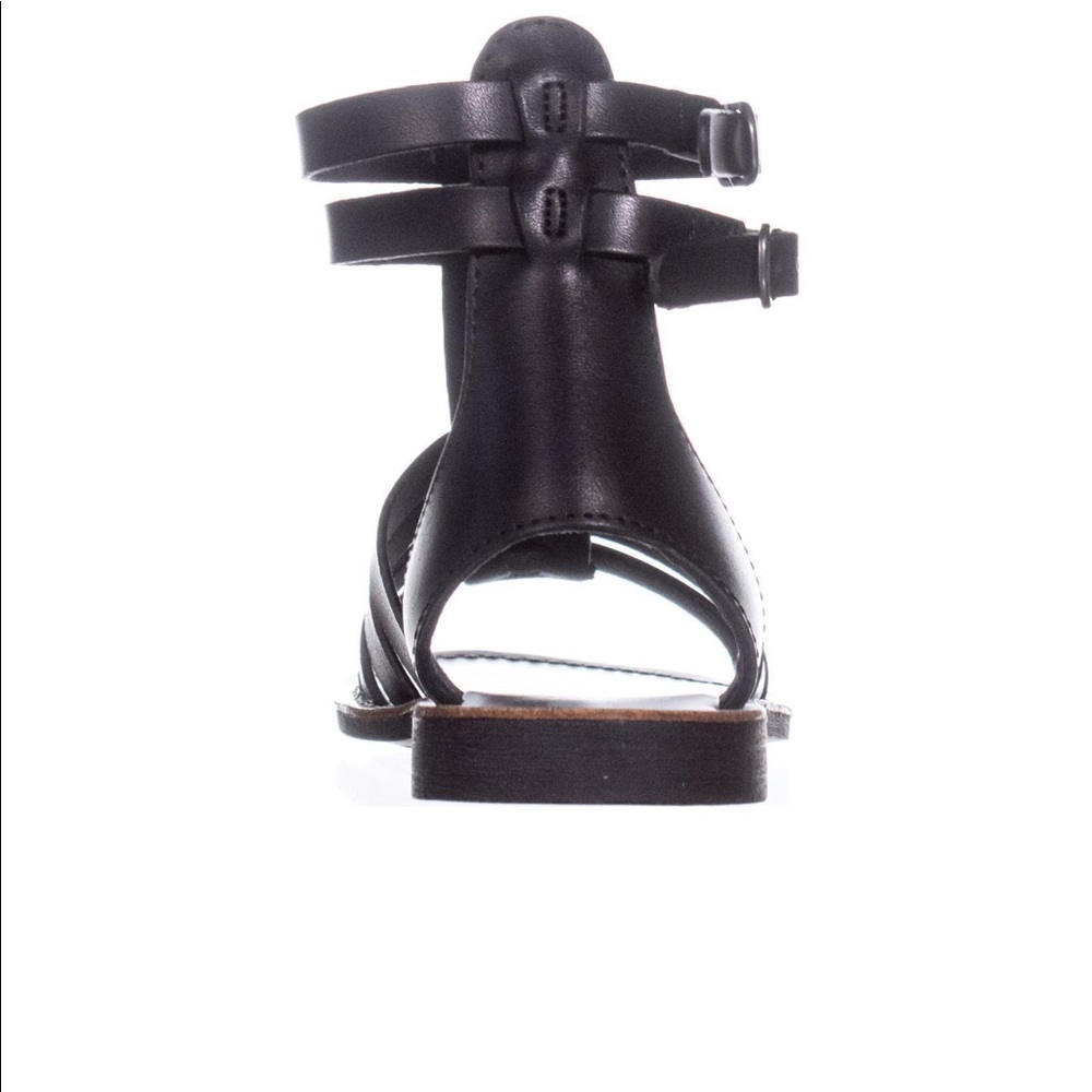 Leather Ankle High Gladiator Strappy Buckle Sandal - Picture 5 of 5